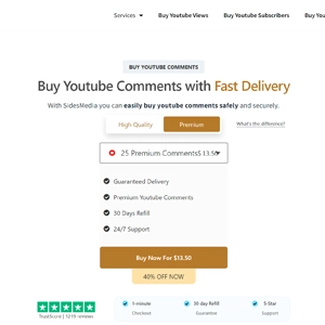 Buy YouTube Comments with SidesMedia