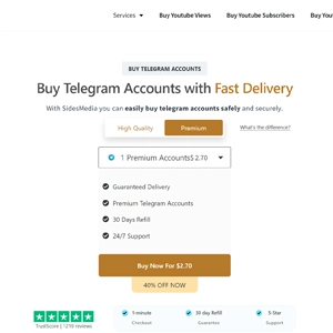 Purchase Telegram Accounts with SidesMedia