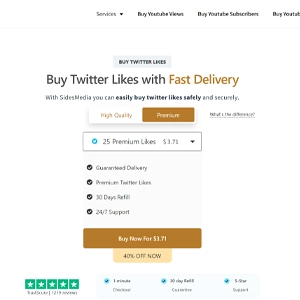 Purchase Twitter Likes with SidesMedia