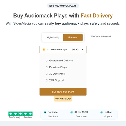 Buy 100 Audiomack Plays