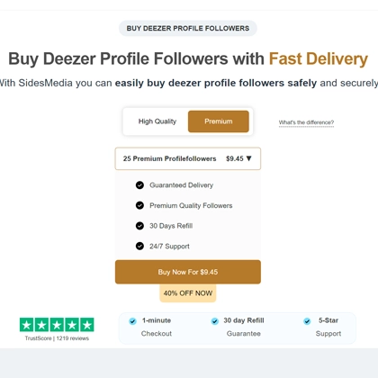 Buy 100 Deezer Followers