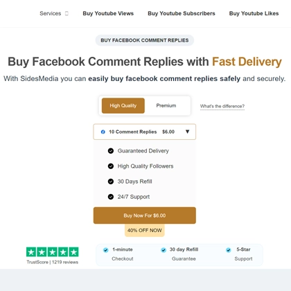 Buy 100 Facebook Comment Replies