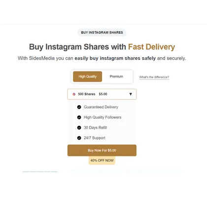 Buy 100 Instagram Shares