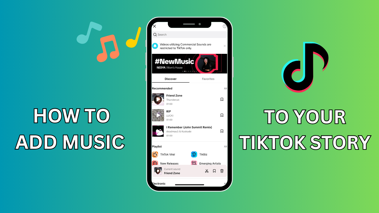 HOW TO ADD MUSIC TO YOUR TIKTOK STORY