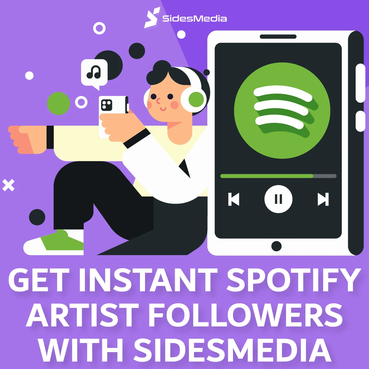 Get Instant Spotify Artist Followers with SidesMedia