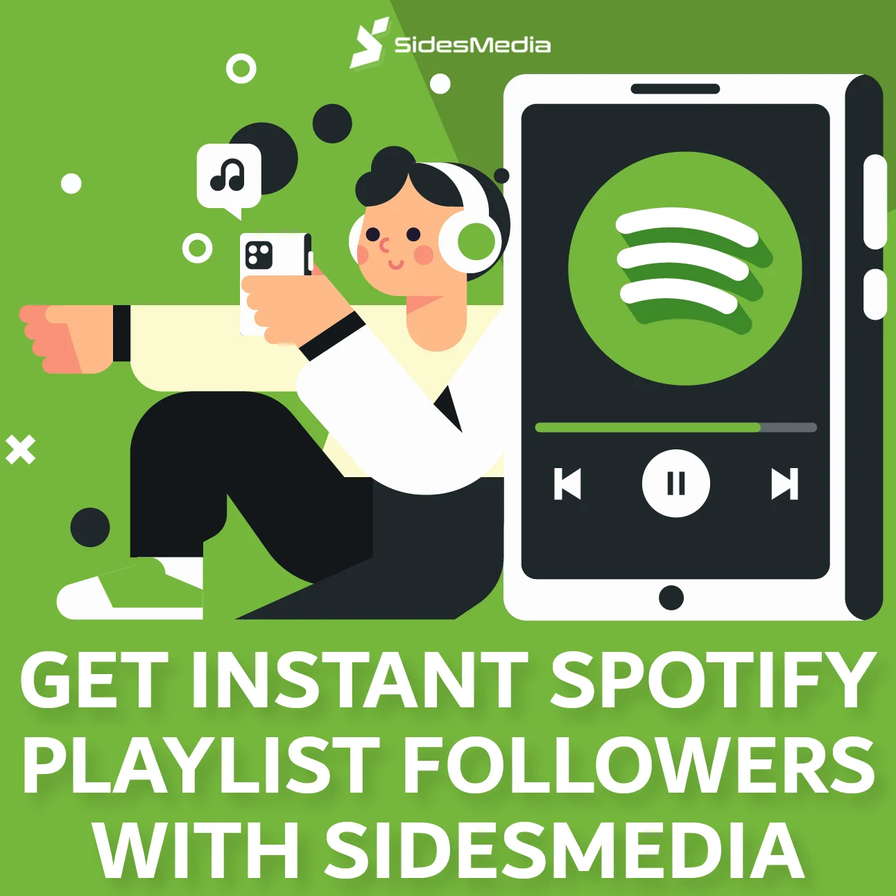 Get Instant Spotify Playlist Followers with SidesMedia