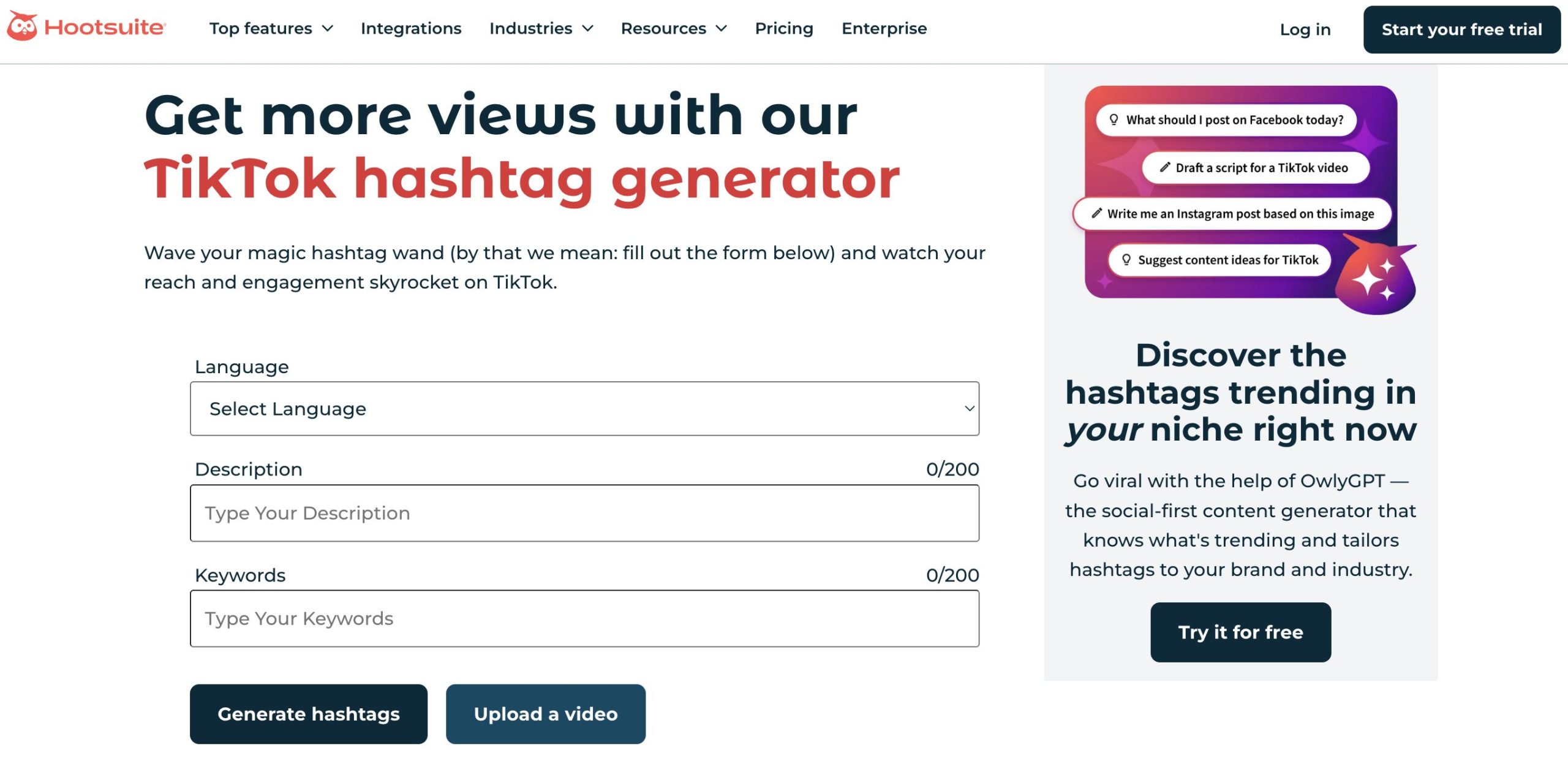 hootsuite hashtag generator