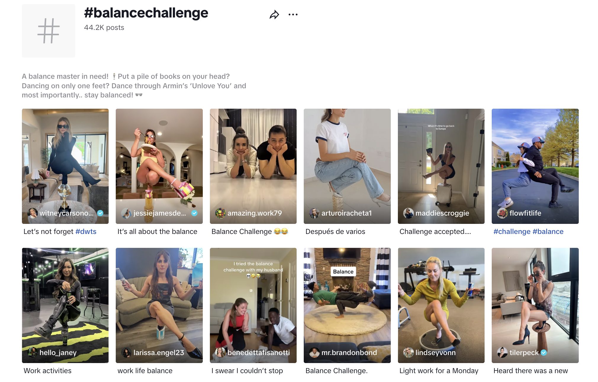 balance challenge on tiktok